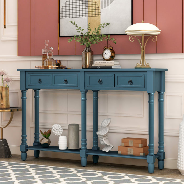 Console Table - Antique Navy