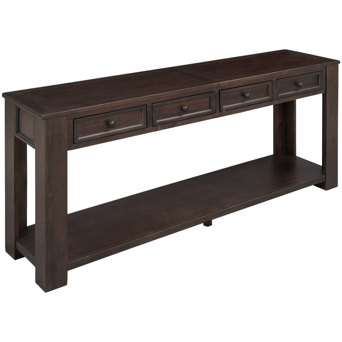 Console Table/Sofa Table with Storage Drawers - Espresso