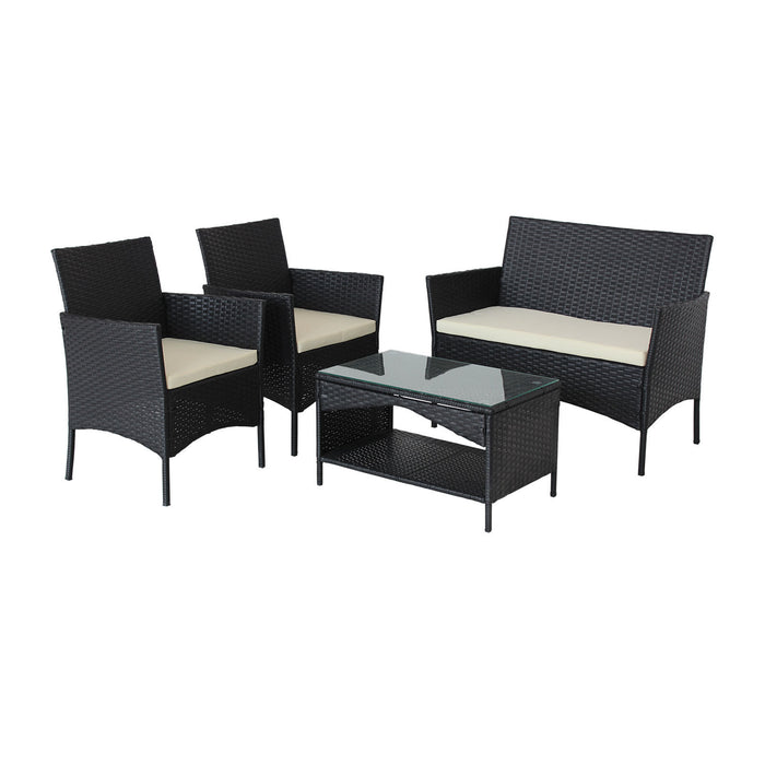 outdoor rattan furniture -4 piece