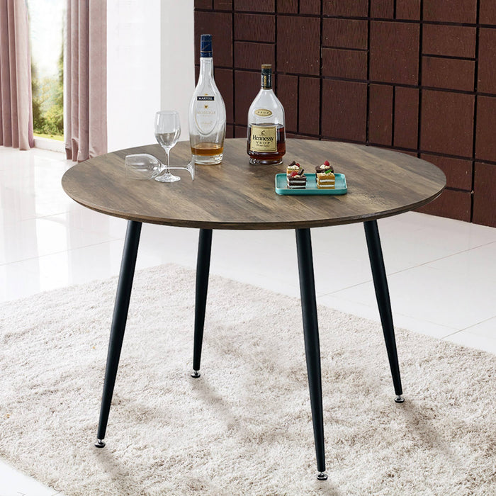 Modern simplicity roundI Imitation wood grain  dining table