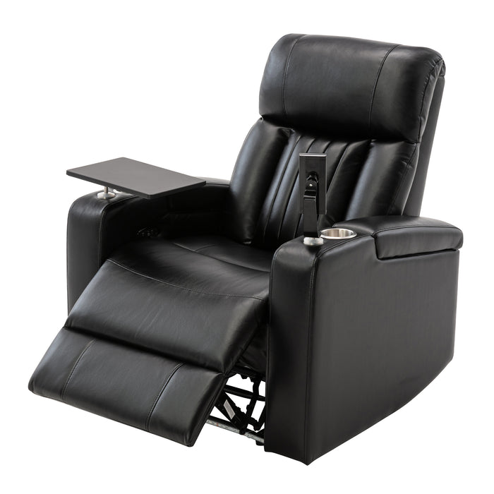 Orisfur. Power Motion Recliner with USB Charging Port and Hidden Arm Storage