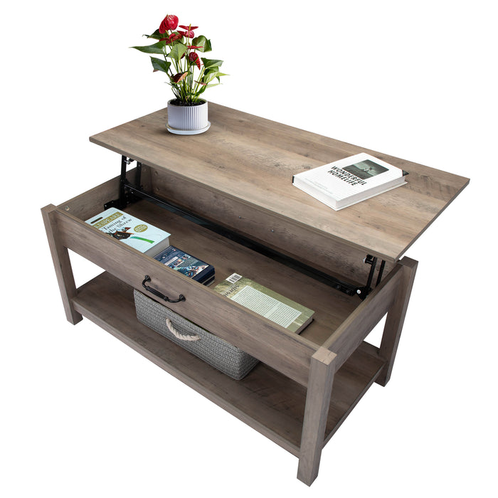 Modern Lifting coffee table for Living Room - Gray