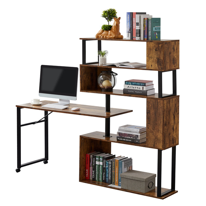 Home Office Computer Desk L-Shaped Corner Table