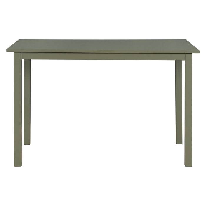 5-piece Wooden Dining Set- Gray Green