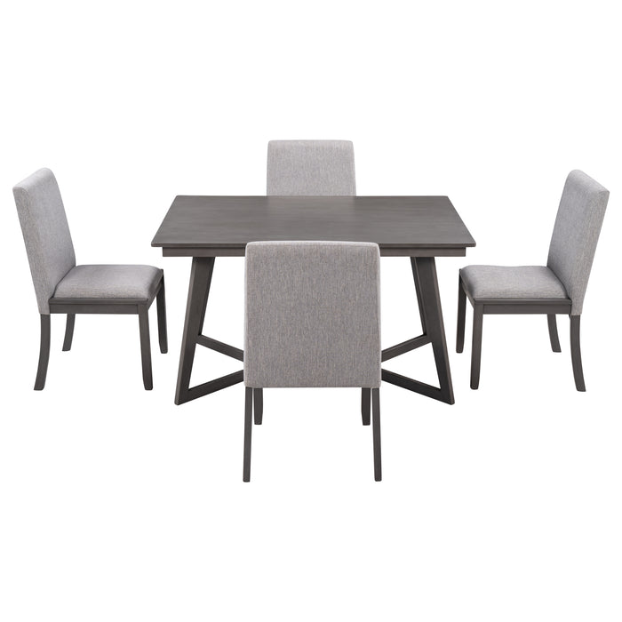 5-Piece Dining Set - Gray