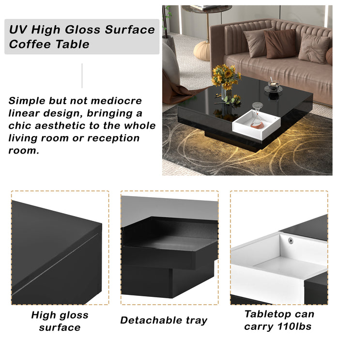 Modern Minimalist Design Square Coffee Table