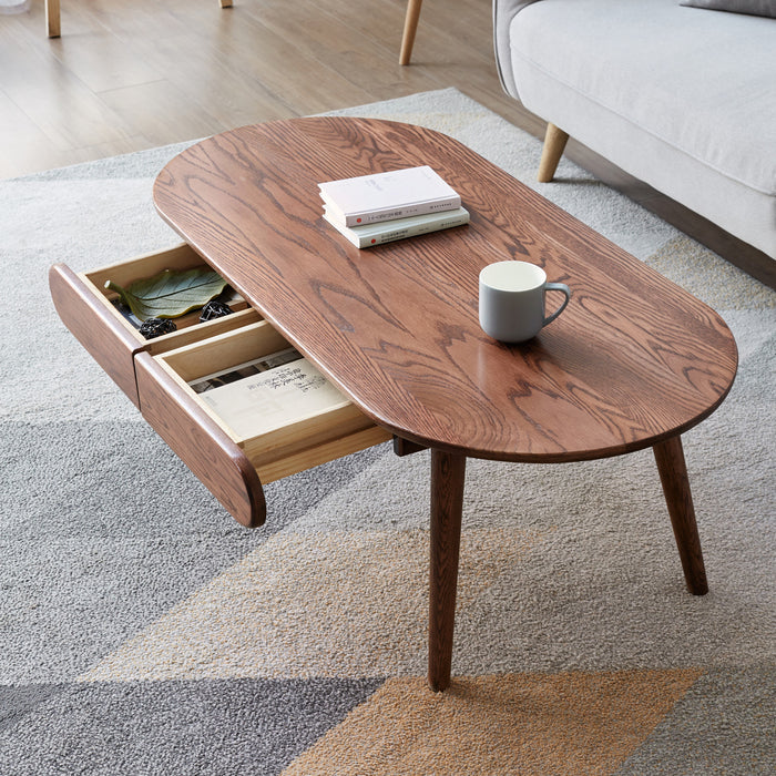 Capsule Centre table with drawers for Study and Work from home - Oak