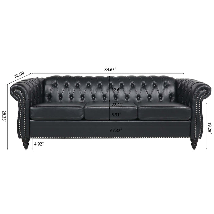 Chesterfield Three Seater Sofa.