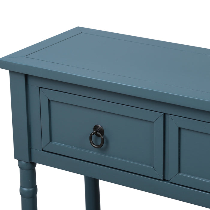 Console Table - Antique Navy