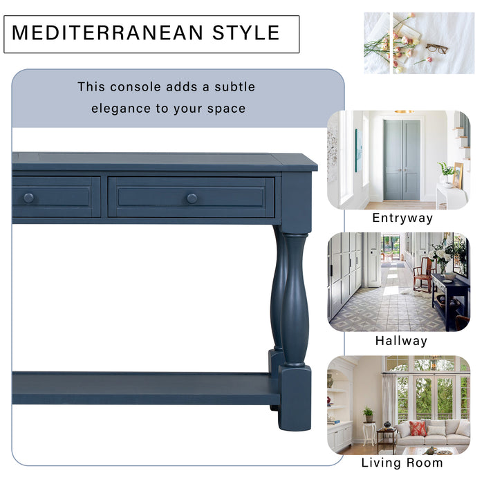 Console Table - Navy Blue