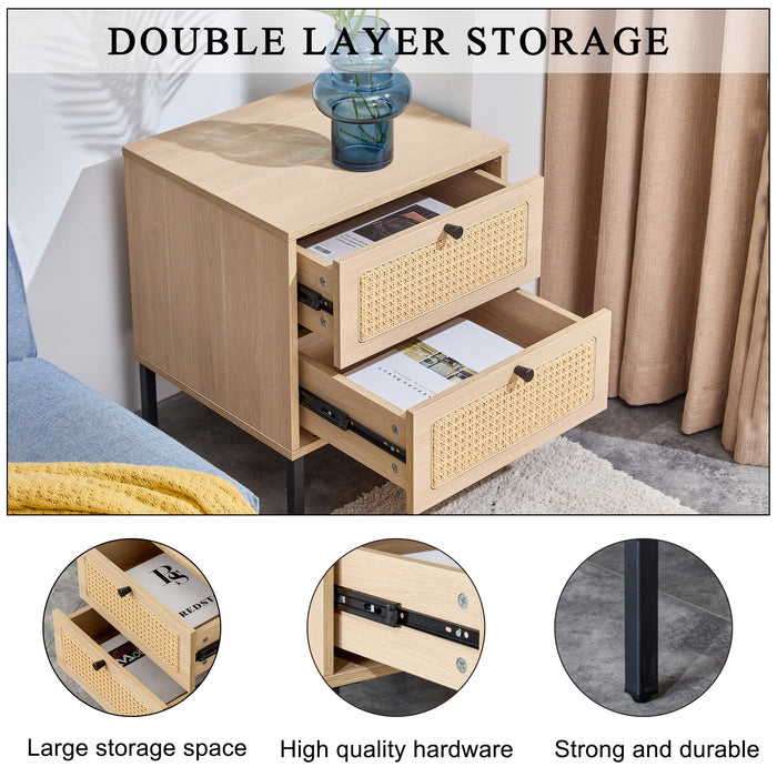 Modern simple storage Nightstand