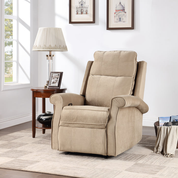 Oversize Modern Upholstered Lounge Manual Recliner Chair