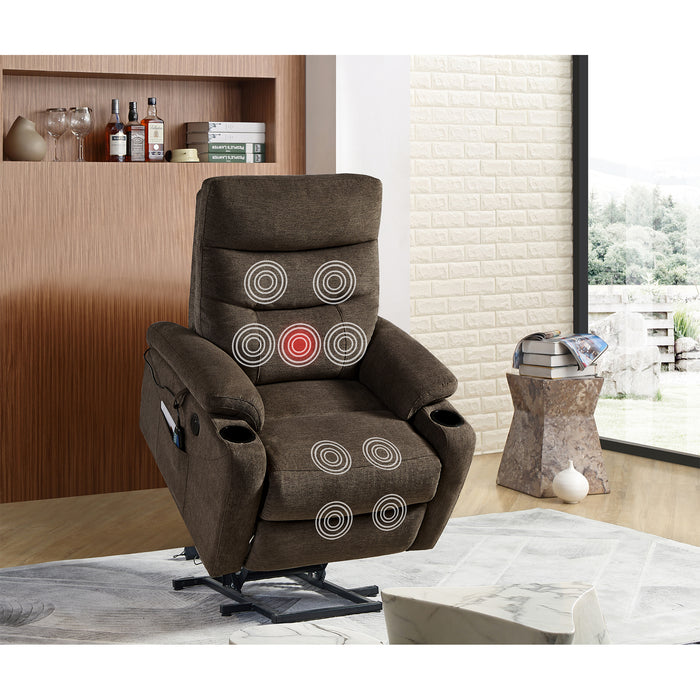 Liyasi Electric Power Lift Recliner Chair Sofa with Massage and Heat