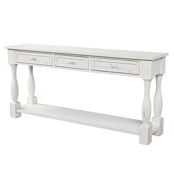 Console Table - Antique White