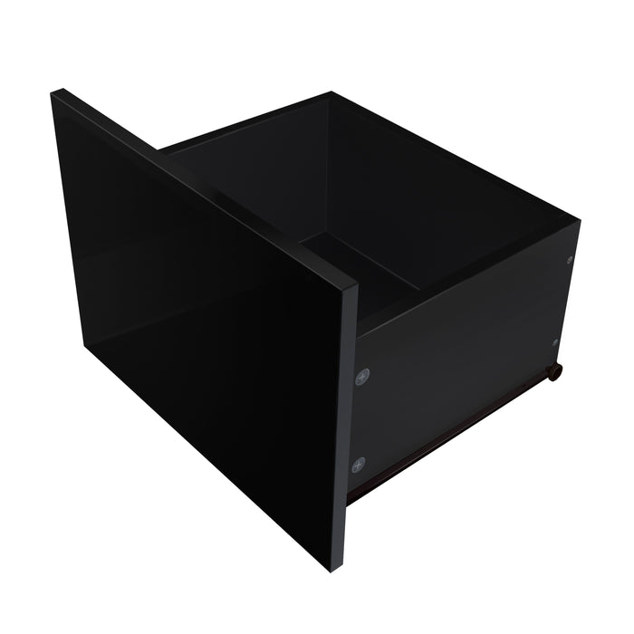 Black  TV Stand with LED Lights