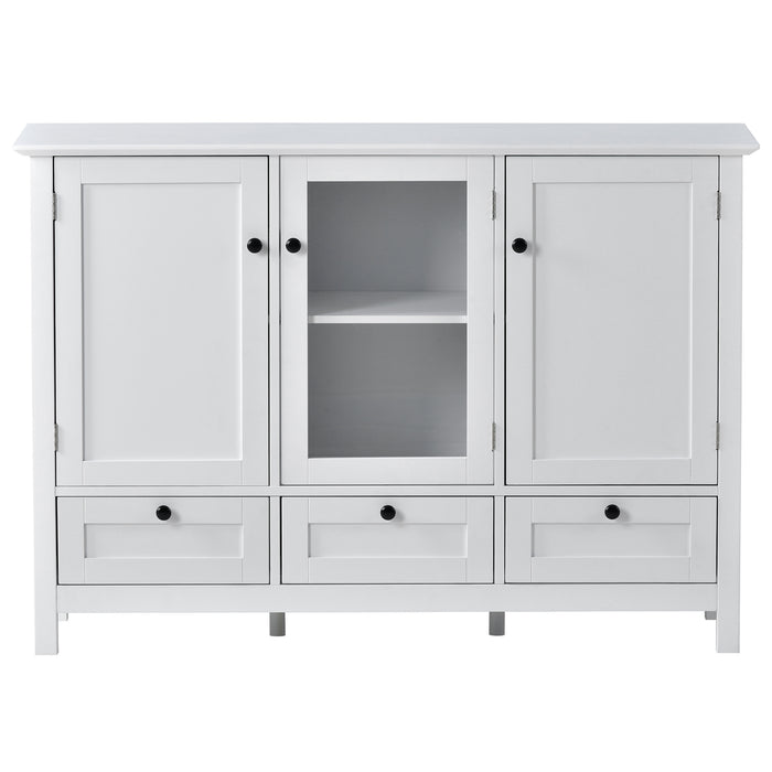 Modern Console Table for Living Room Dining Room - White