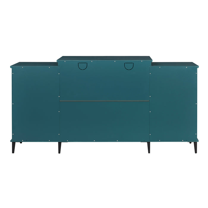 62” TV Stand - Teal Blue