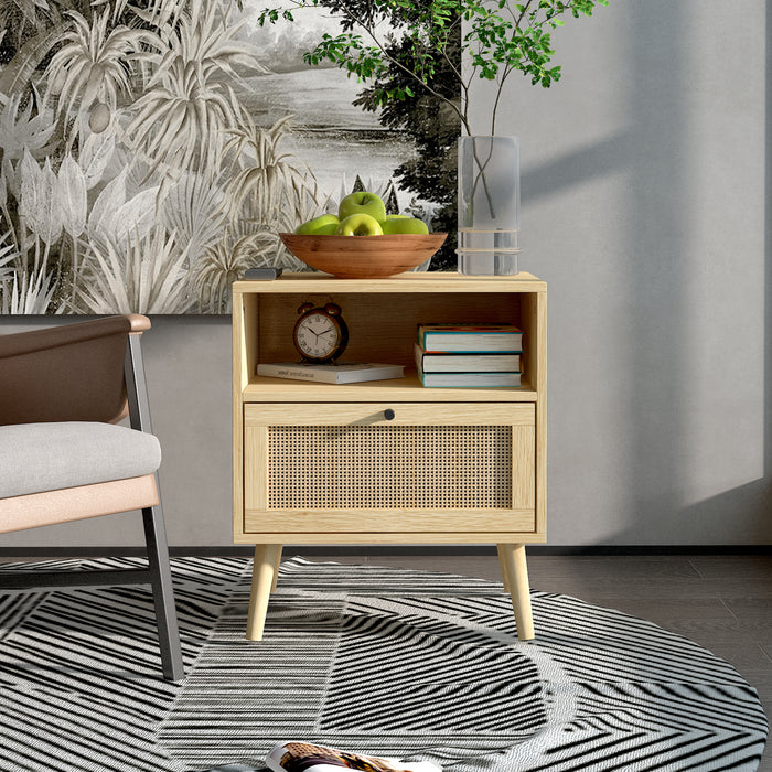 Rattan Nightstand