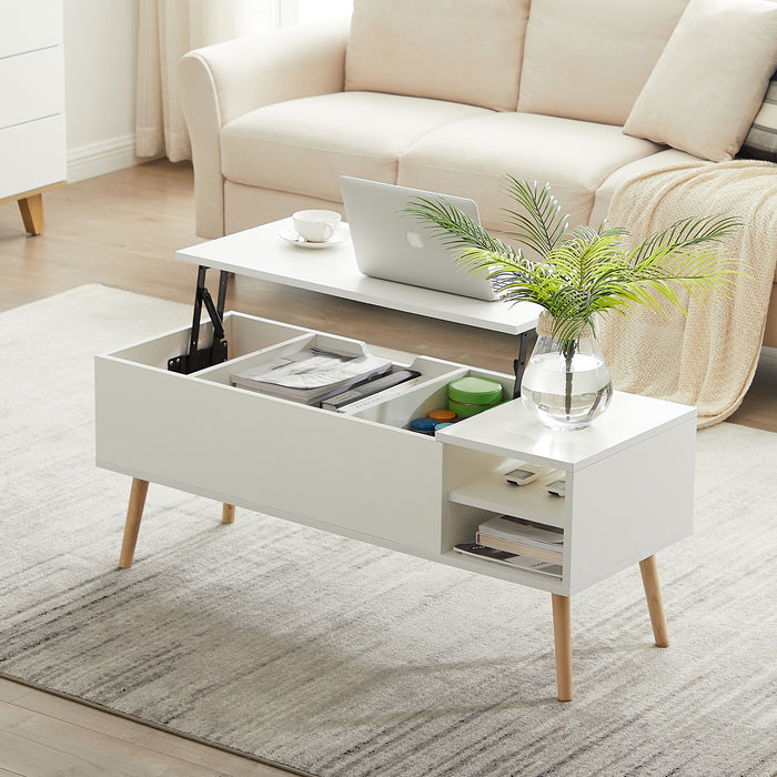 Lift Top Coffee table - white