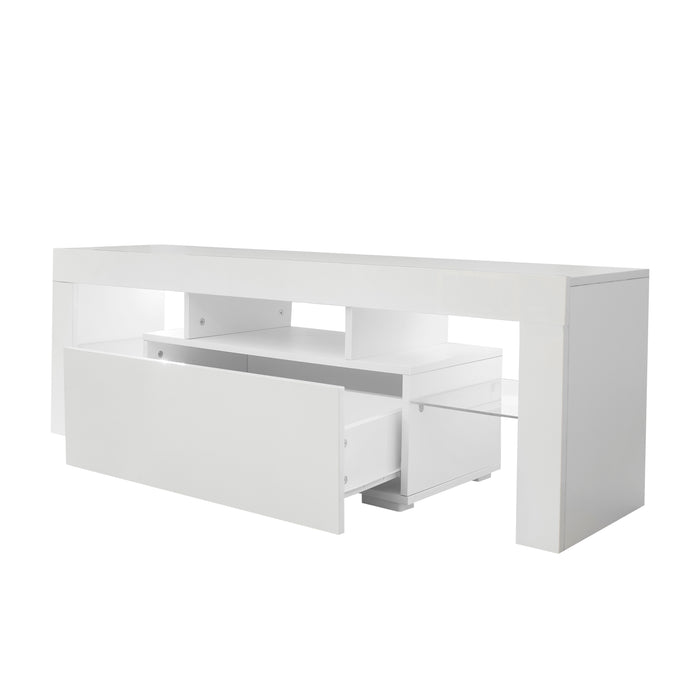 Entertainment TV Stand With LED Light