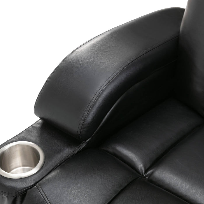 Power Motion Recliner with USB Charge Port and Cup Holder