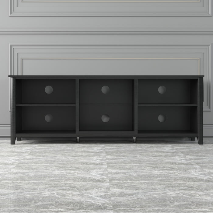 TV Stand Storage Media Console Entertainment Center - Tradition Black