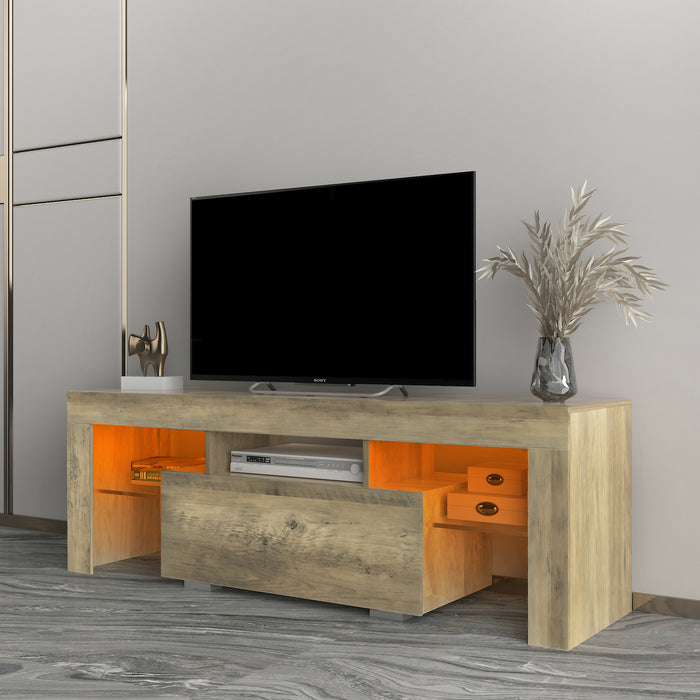 TV Stand with LED RGB Lights -WOOD