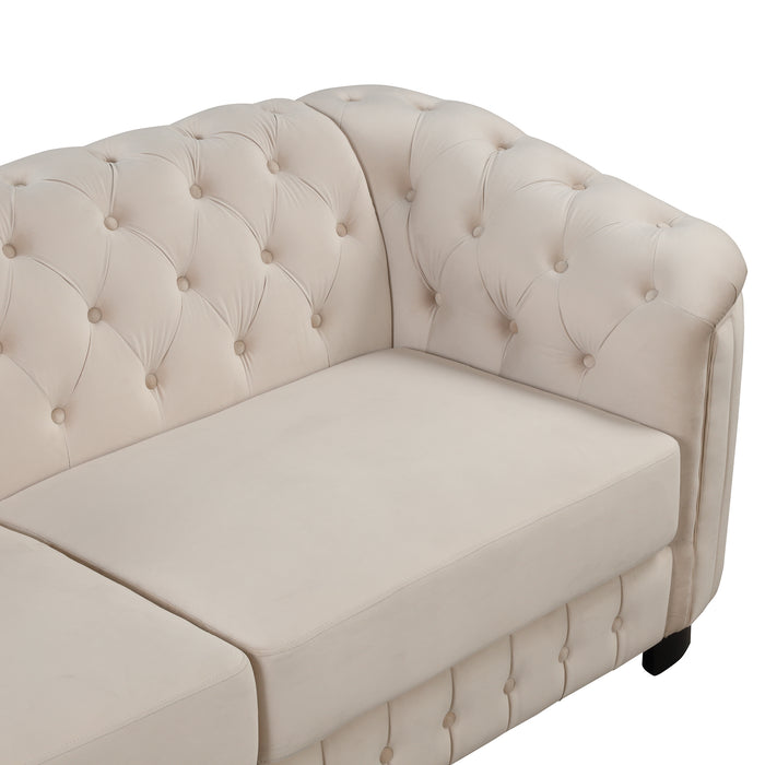 Modern 3-Piece Sofa Sets - Beige