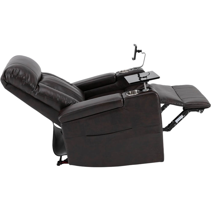 Power Motion Recliner with USB Charging Port and Hidden Arm Storage