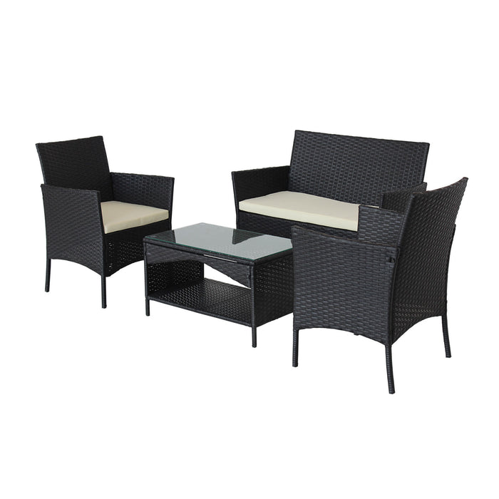 outdoor rattan furniture -4 piece