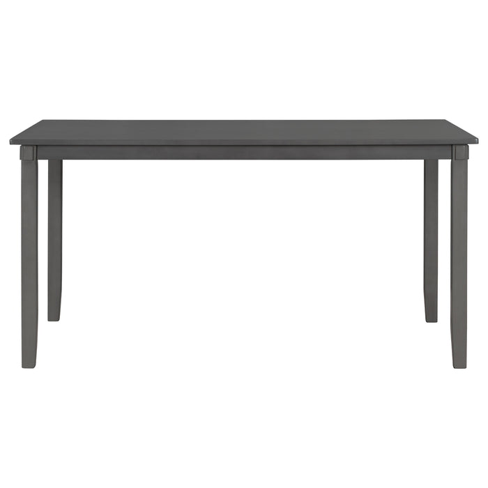 6-Piece Kitchen Dining Table Set - Gray