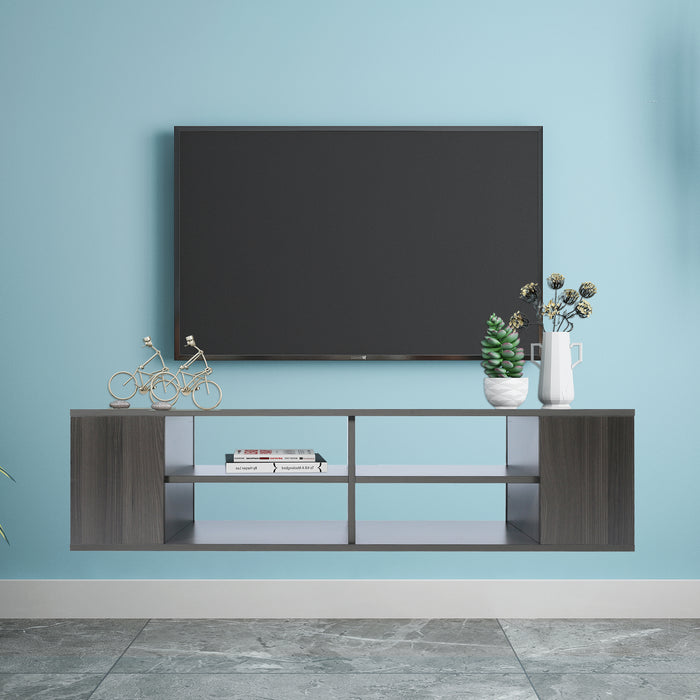 Floating TV Stand-Blackoak