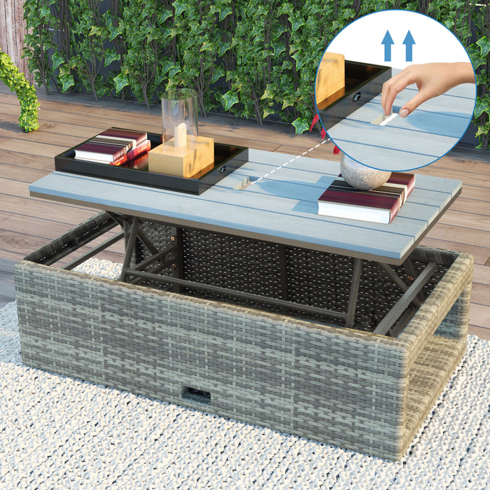 4-piece Outdoor Patio Set - Gray