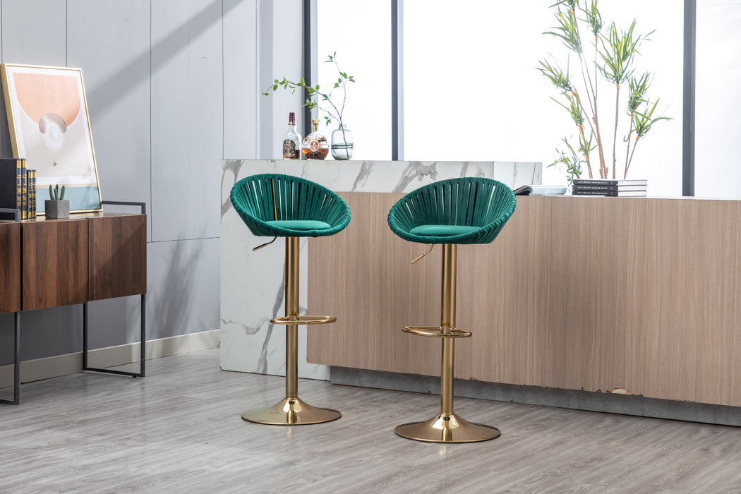 Velvet Bar Stools (Set of 2)