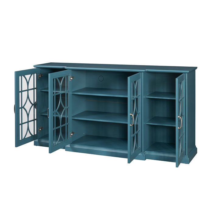 63” TV Stand -Teal Blu