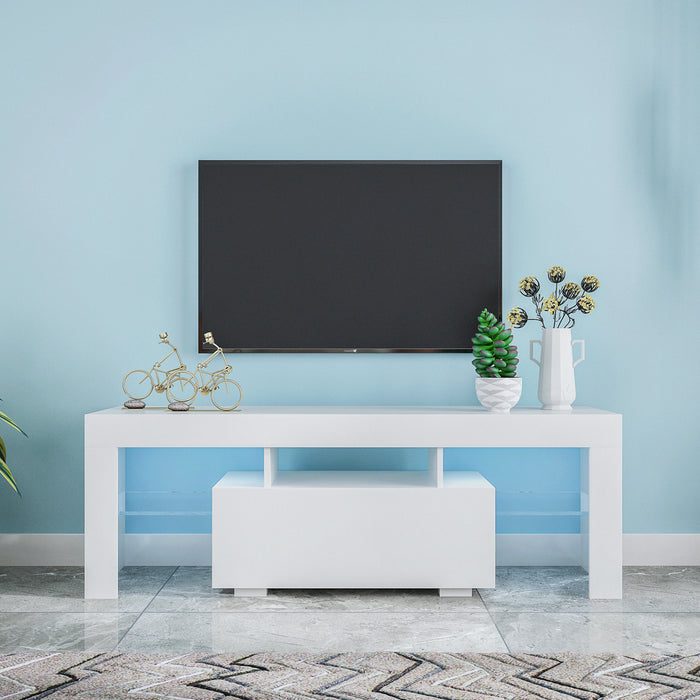 Entertainment TV Stand With LED Light