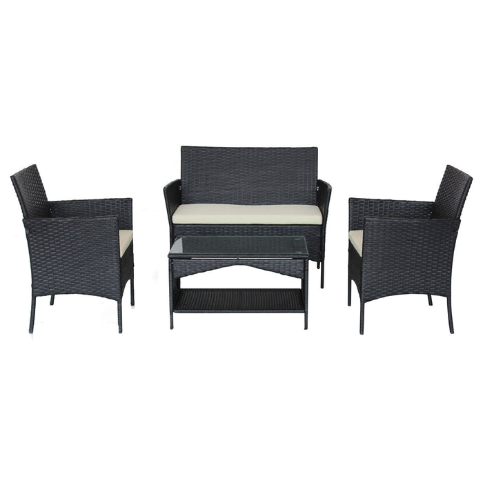 outdoor rattan furniture -4 piece