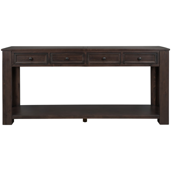 Console Table/Sofa Table with Storage Drawers - Espresso