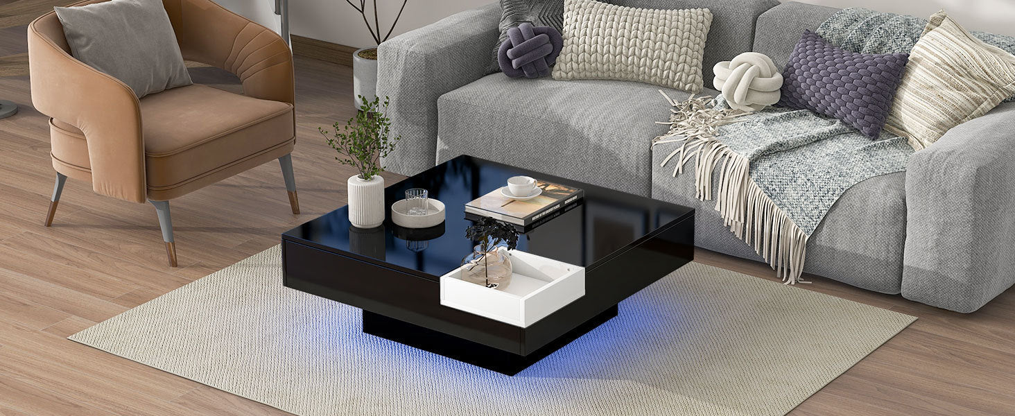 Modern Minimalist Design Square Coffee Table