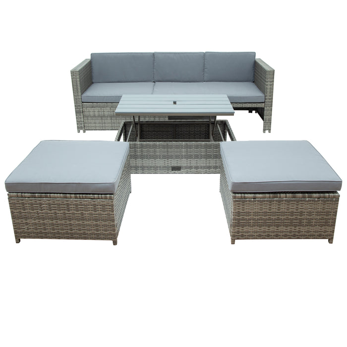 4-piece Outdoor Patio Set - Gray