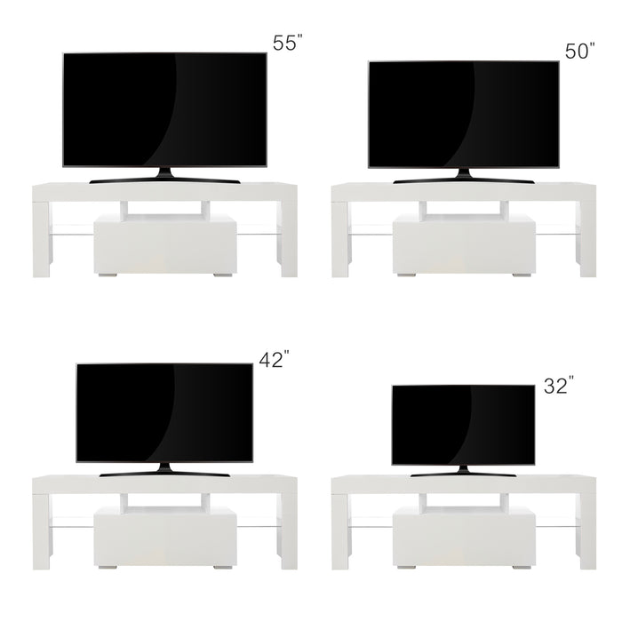 Entertainment TV Stand With LED Light