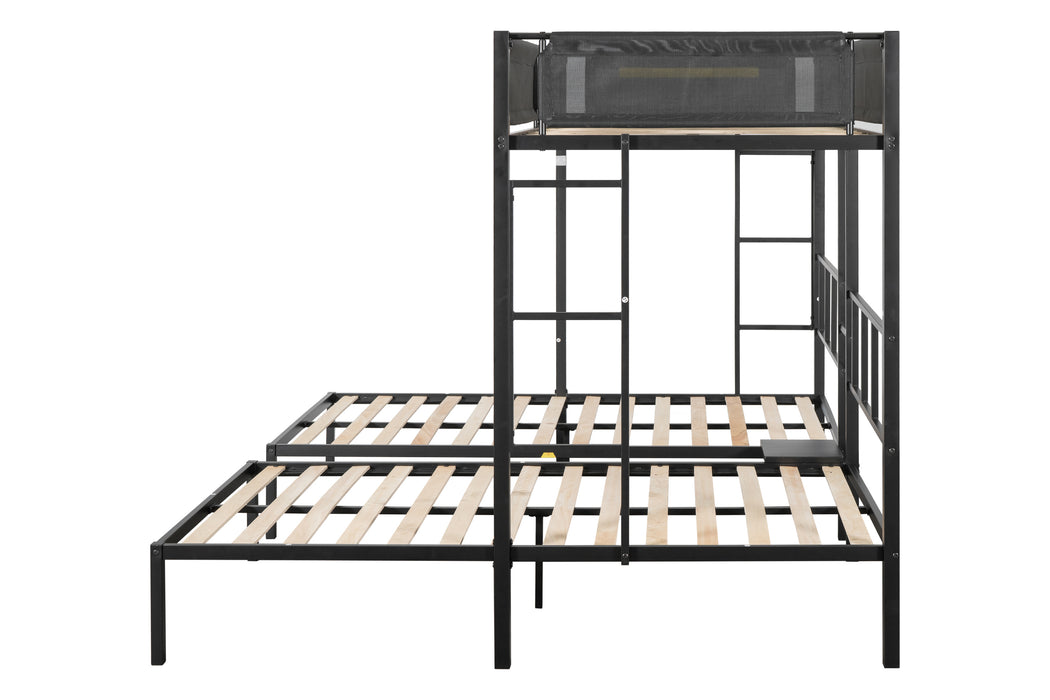 Triple twin bunk bed - Black