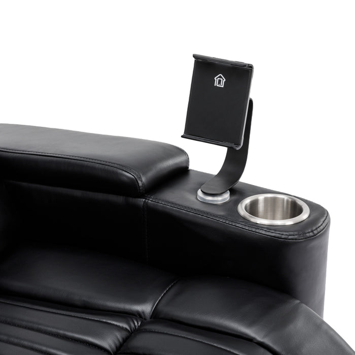 270° Power Swivel Rocker Recliner,Black