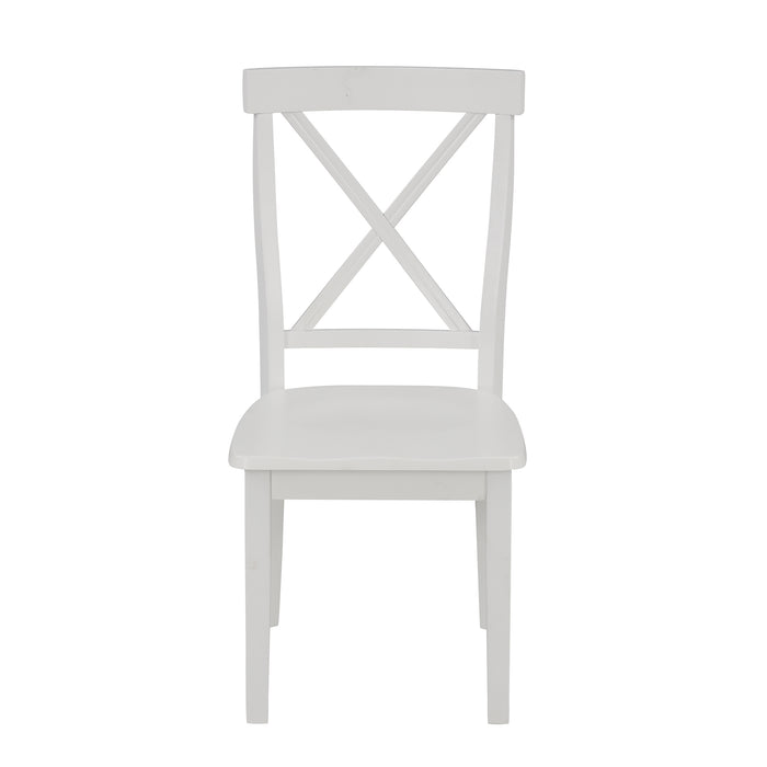 5 Pieces Dining Table and Chairs Set - White