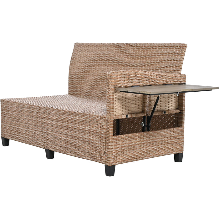 5-Piece Outdoor Patio Set - Brown