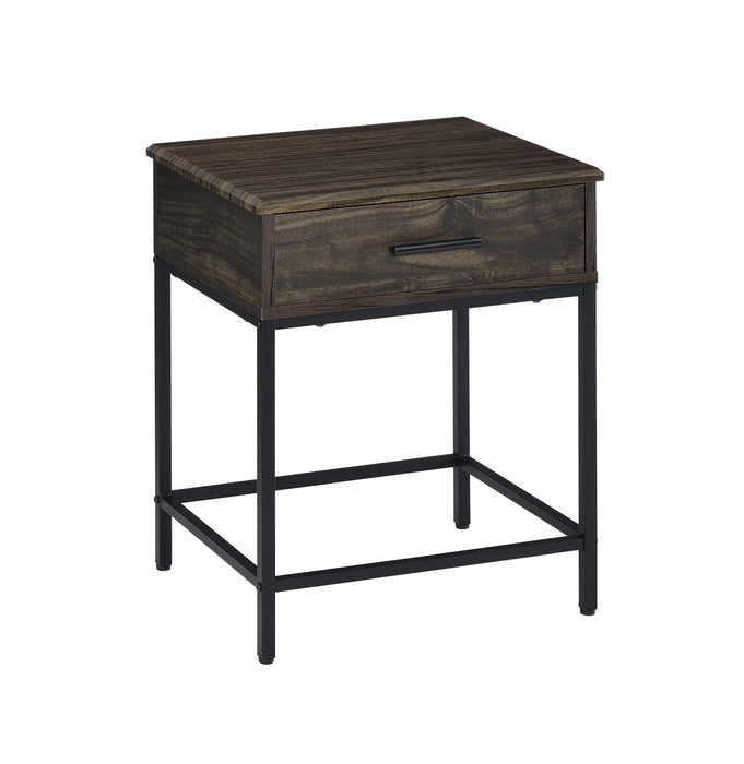 Modern Brown MDF Lift Top Coffee and End Table Set - Brown ( 2 piece )