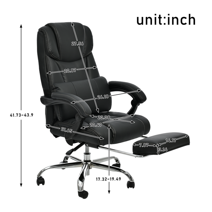 Office Chair - High Quality PU Leather