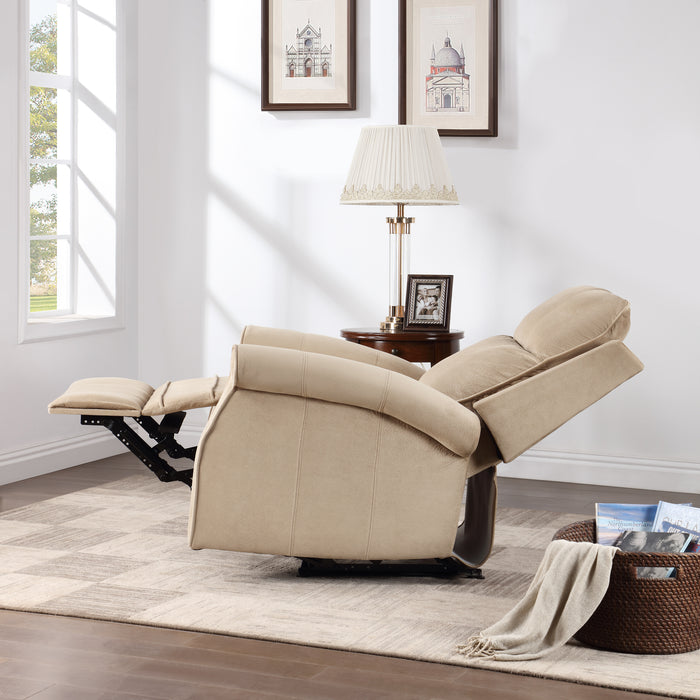 Oversize Modern Upholstered Lounge Manual Recliner Chair