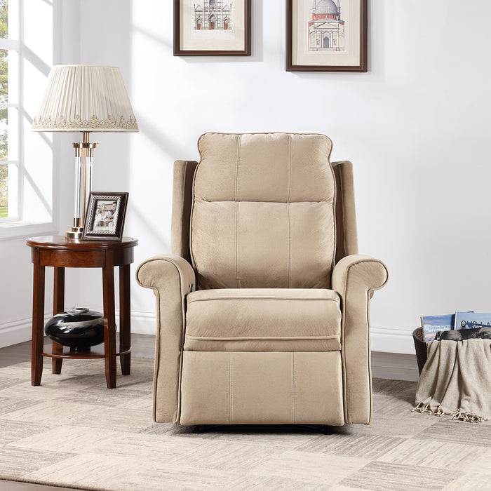 Oversize Modern Upholstered Lounge Manual Recliner Chair