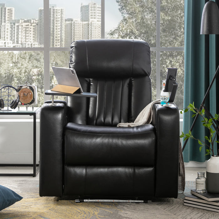 Orisfur. Power Motion Recliner with USB Charging Port and Hidden Arm Storage